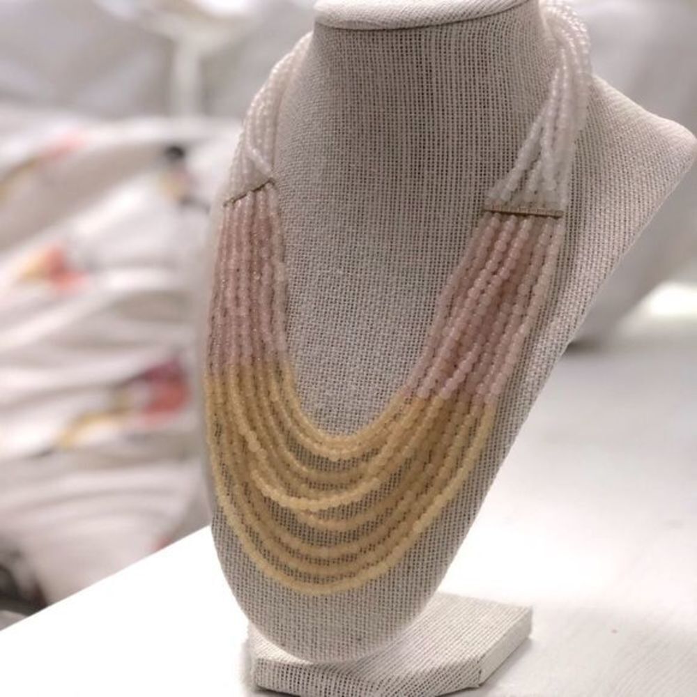Old Navy beaded strand cluster necklace‎